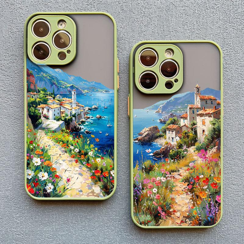 Island Scenery Summer Sky Landscape Phone Case For iPhone 17 Pro Max 11 14 16 15 Pro Max Plus 13 12 Mini Pro Max Back Covers