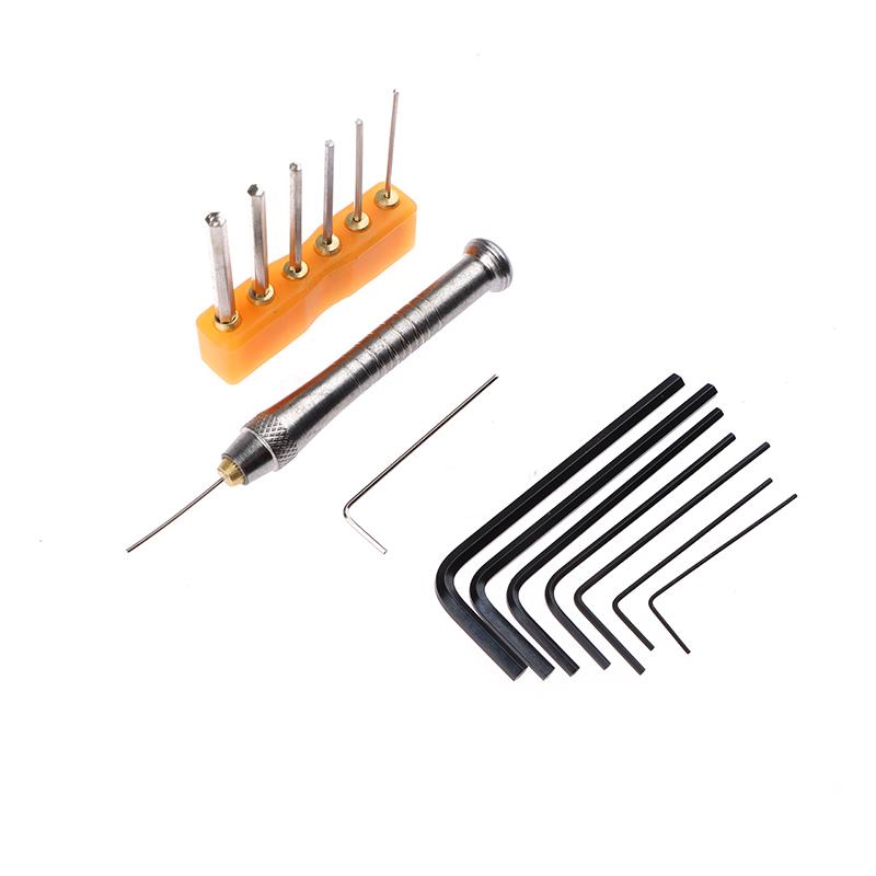 7Pcs/Set Alloy Steel Hexagon Wrench Hexagon Key Allen Wrench Hand Repair Tools 0.7Mm/0.9Mm/1.3Mm/1.5Mm/2Mm/2.5Mm/3Mm