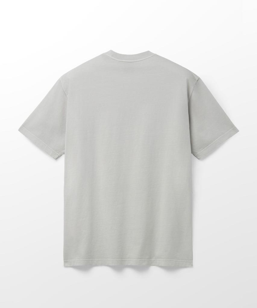 Hellinogseuweeo Garment Dyed Short Sleeve T-Shirt_Light Gray