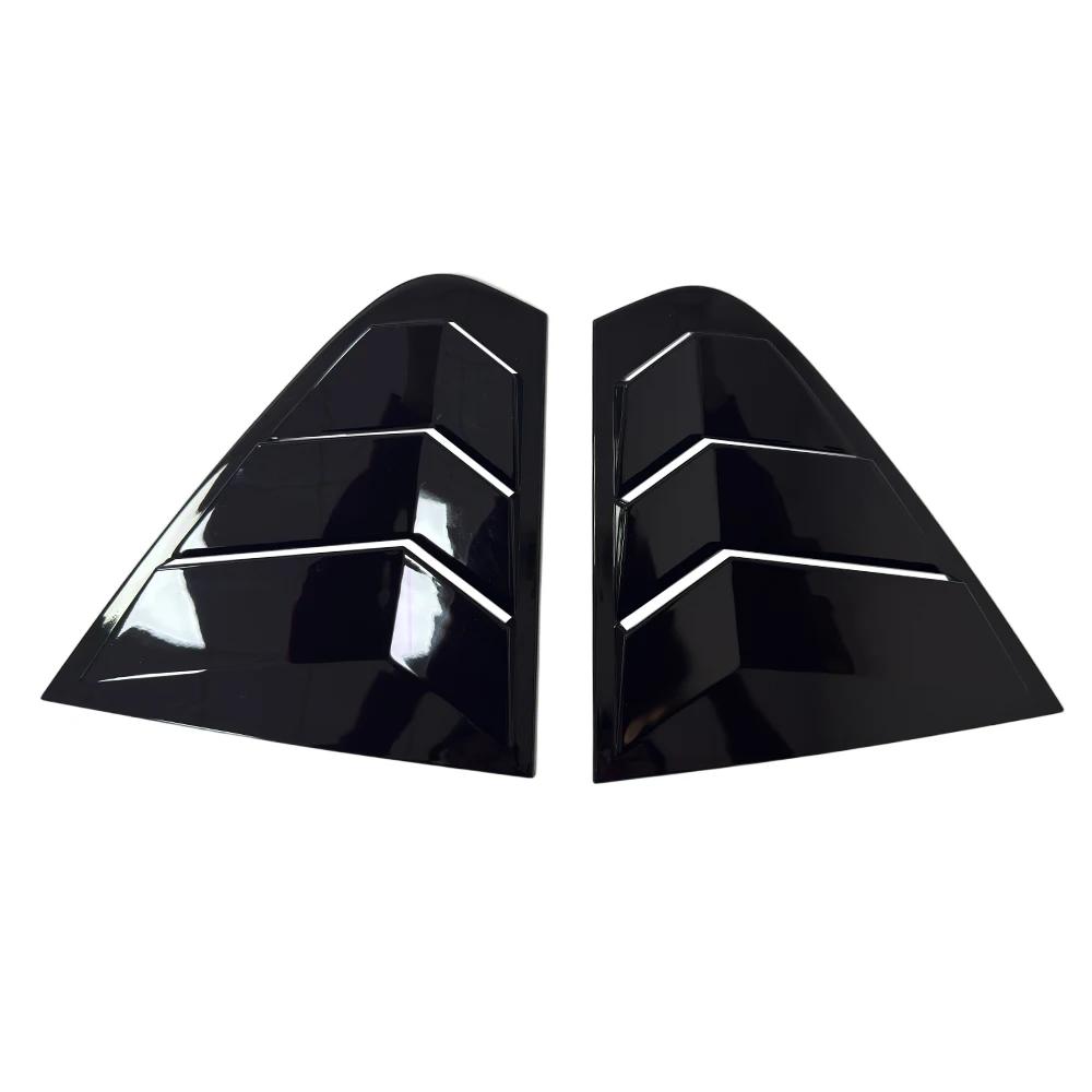 For Skoda Rapid 2012-2018 ABS Plastic Rear Window Quarter Louver Scoop Cover Side Vent Shutter Trim Car Adhesive Accessories