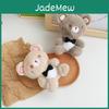 Adorable Plush Bear Keychain Cute Stuffed Animal Backpack Pendant For Students