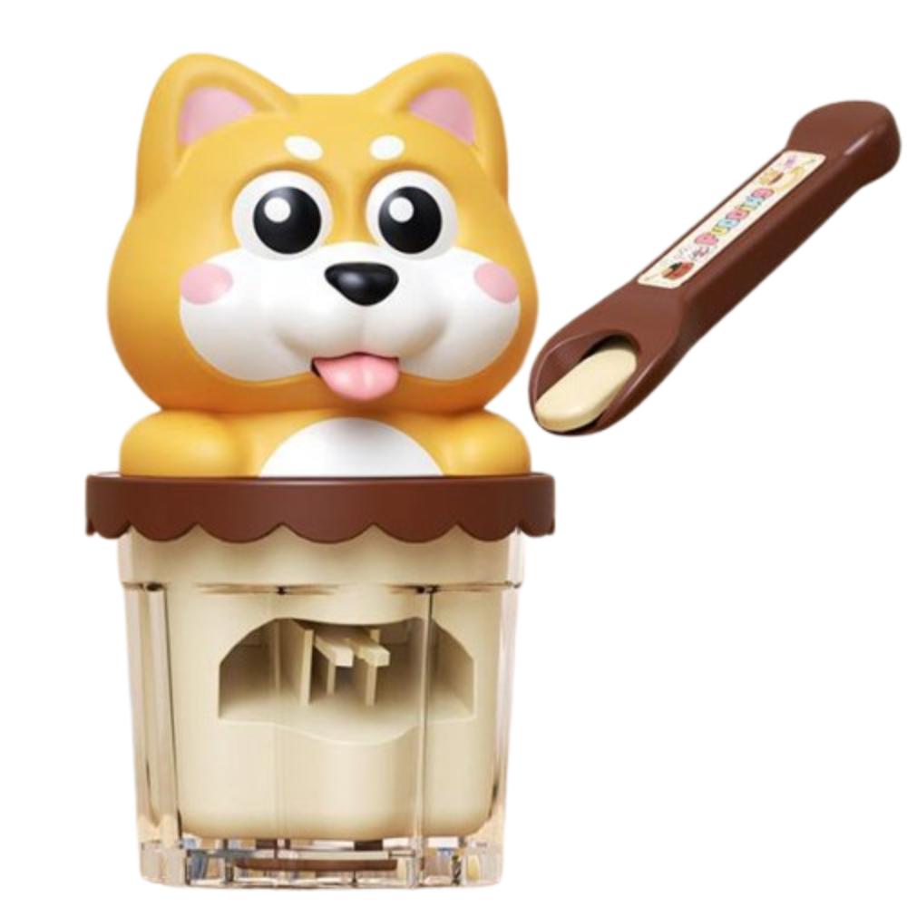 Food Feeding Pudding Dog Set Feeding Toy Simulation Play House Toys  Children s Toy кофейный