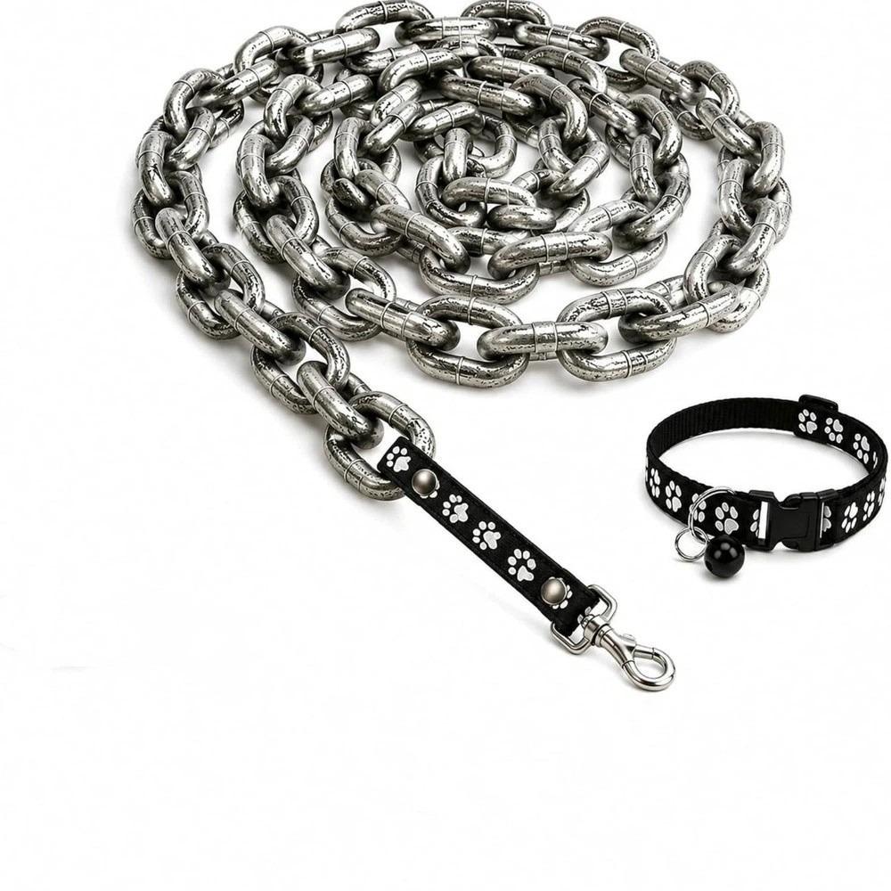 Lightweight Simulated Giant Chain Pet Leash Plastic Dog Traction Rope Halloween Props