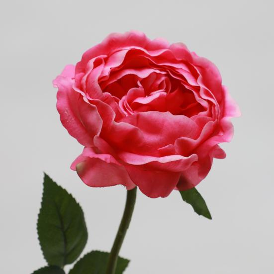 Fleur de Rose Artificielle Fausse Rose au Toucher Réel avec Tige Grandes Fleurs Branches de Roses pour Bouquet de Mariage Fête Saint-Valentin Floral