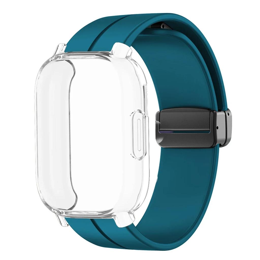 Magnetisches Silikonarmband + Hülle für Xiaomi Redmi Watch 5 Active Lite Smartwatch Armband und Hülle für Redmi Watch 5 Active Lite