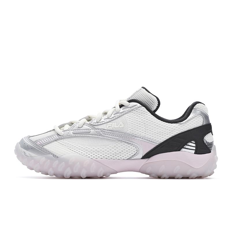 Fila Echappe 2 Ballet Shoes Fashion Trendy Versatile Durable Low-Top Casual Shoes Women shoes White Silver F12W522146FMS