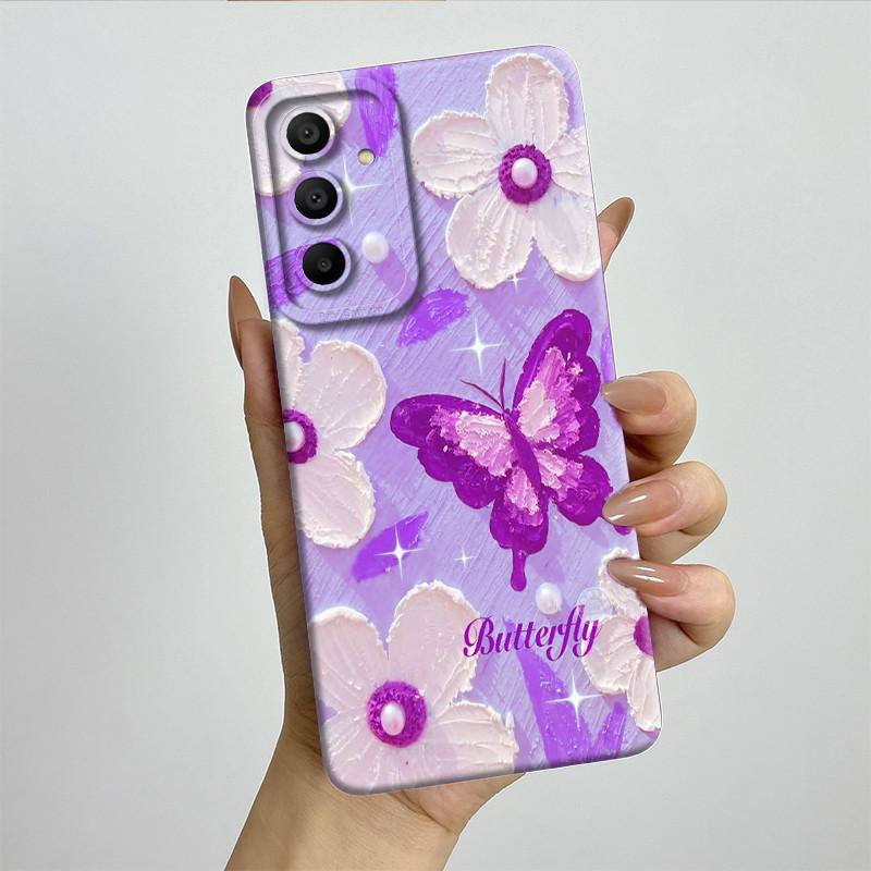 Sweet Soft Phone Case for Samsung Galaxy A15 A155 A156 4G 5G Fashion Cool Painted Cases Protection Back Cover Accessories Casing