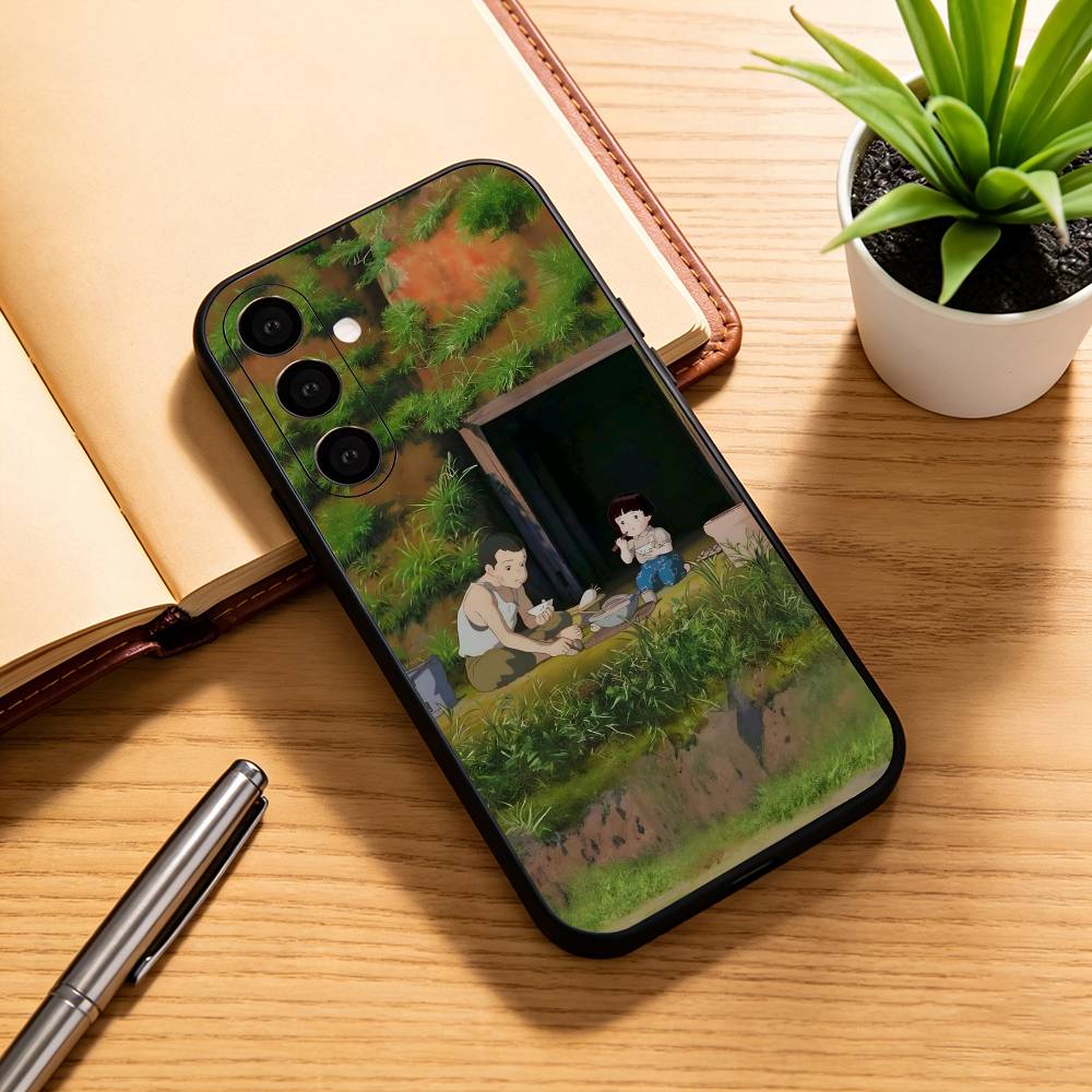 G-Grave of the F-Fireflies Phone Case For Samsung Galaxy A73,A72,A71,A70,A53,A52,A51,Soft Silicone Black Cover