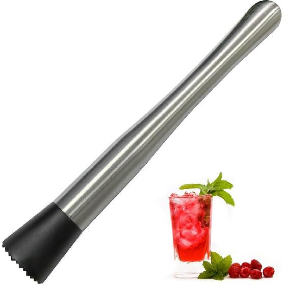 Ortarco 8 Inch Stainless Steel Muddler for Cocktails 8 Inch