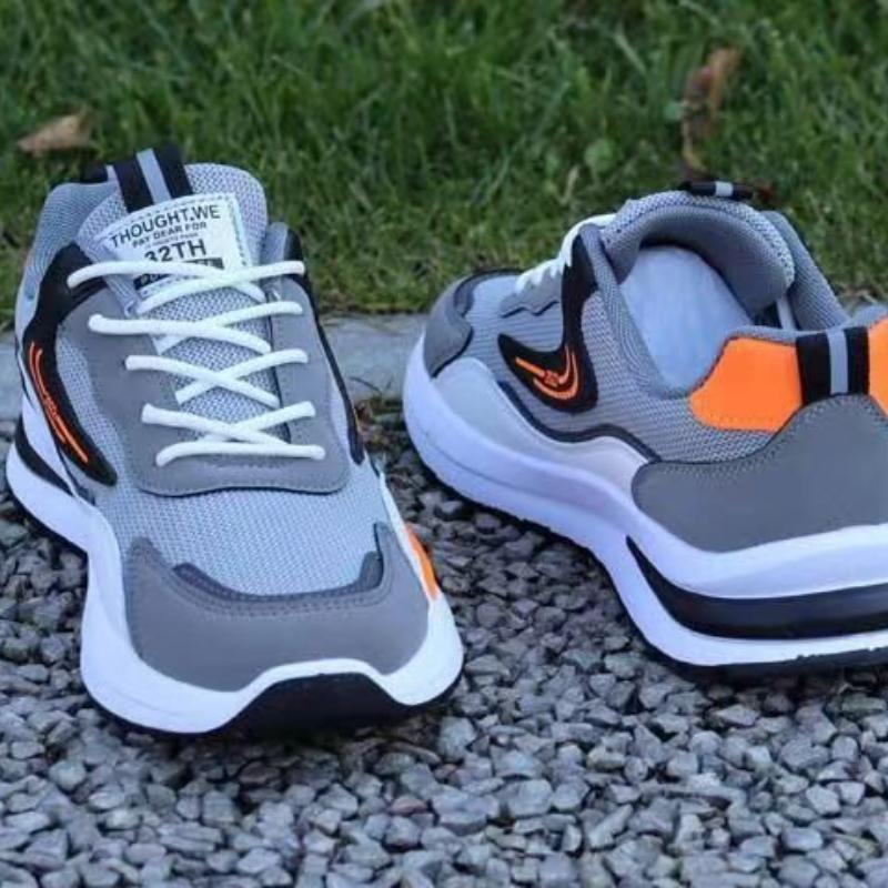 New Men Sneakers Mesh Platform Shoes Fashion Outdoor Man Running Shoes Lace Up Breathable Men Shoes Durable Tenis Masculino