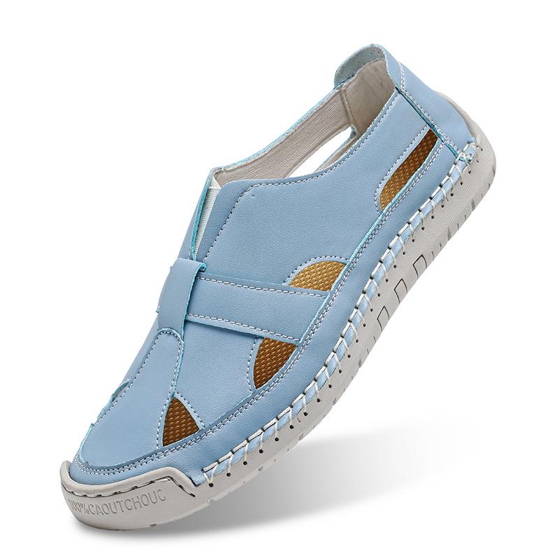 Lichte Dames Zomer Sandalen Anti-slip 2025 - Romeins Plat Geweven, Zachte Zool, Perfect voor Strand en Studenten
