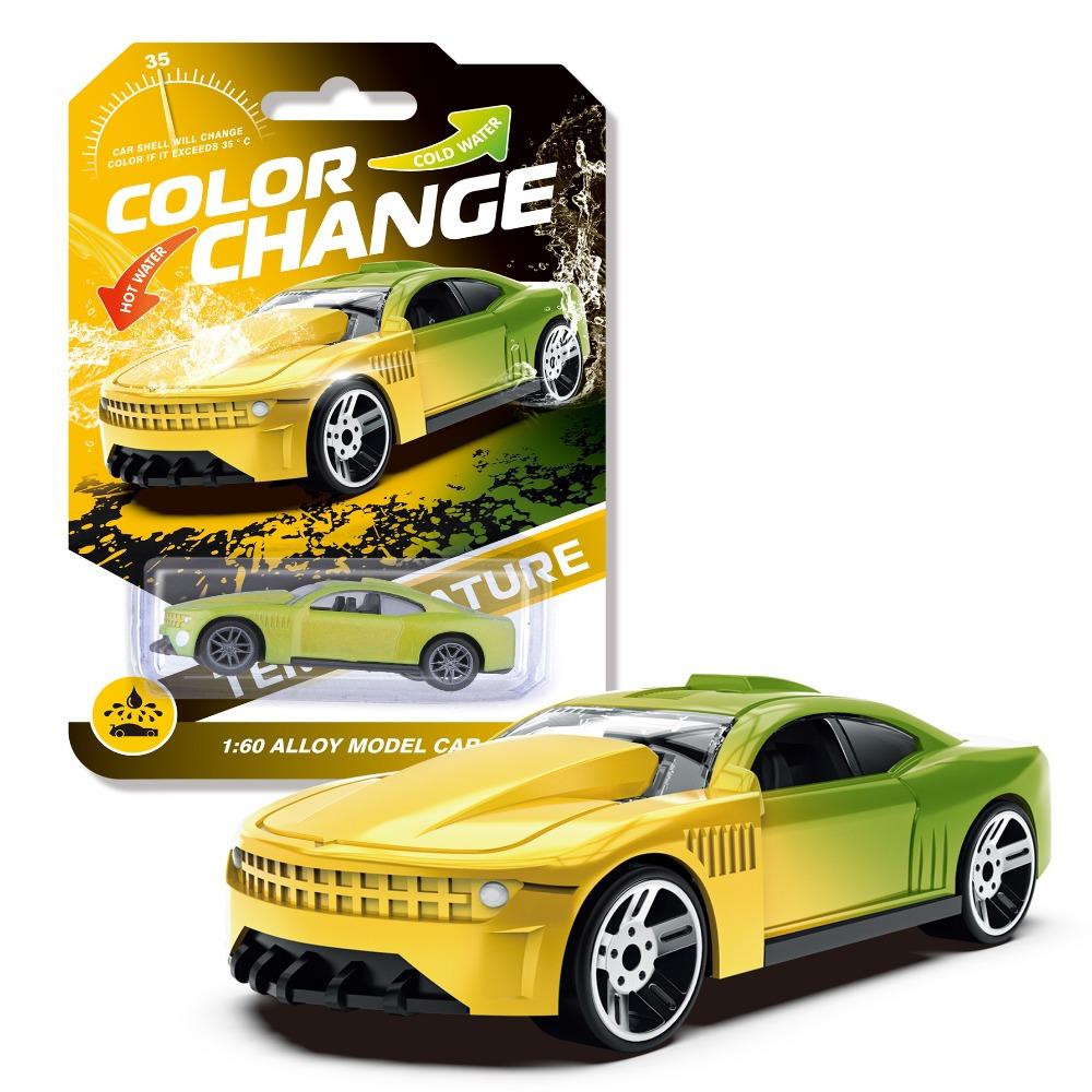 Inertia Powered Temperature Color Change Zinc Zinc Alloy Car Color Changing Pull Back Racing Car Kids Gifts