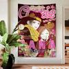 Anime NNANA Shoujo Manga Anime Tapestry Hanging Tarot Hippie Wall Rugs Dorm Home Decor