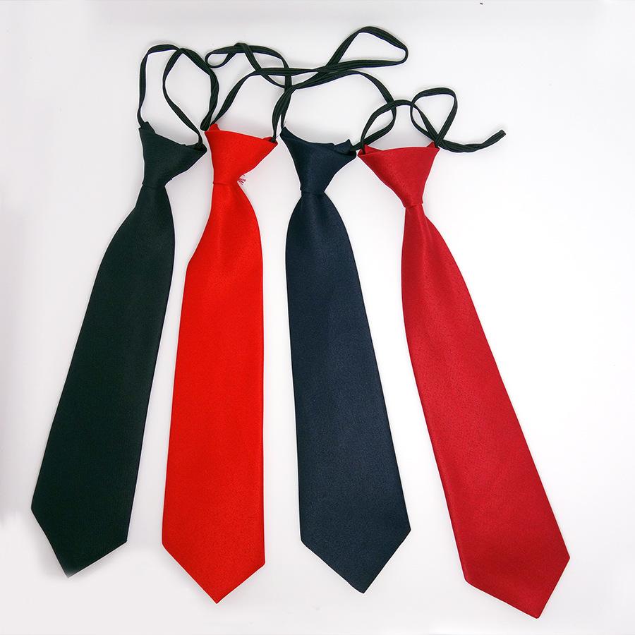 

28Cm Solid Color Rubber Band Small Tie, Monochrome Children S Tie, Short Tie Boys Accessories Casual чорний