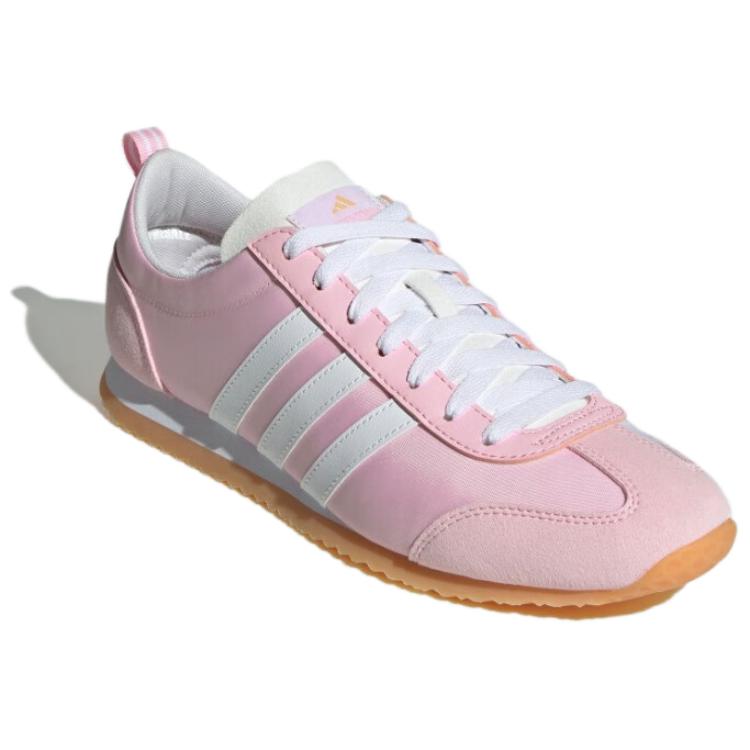 Adidas Vs Jog 2.0 Comfortable Durable Low-Top Casual Shoes Unisex Casual Shoes Pink White JR4650