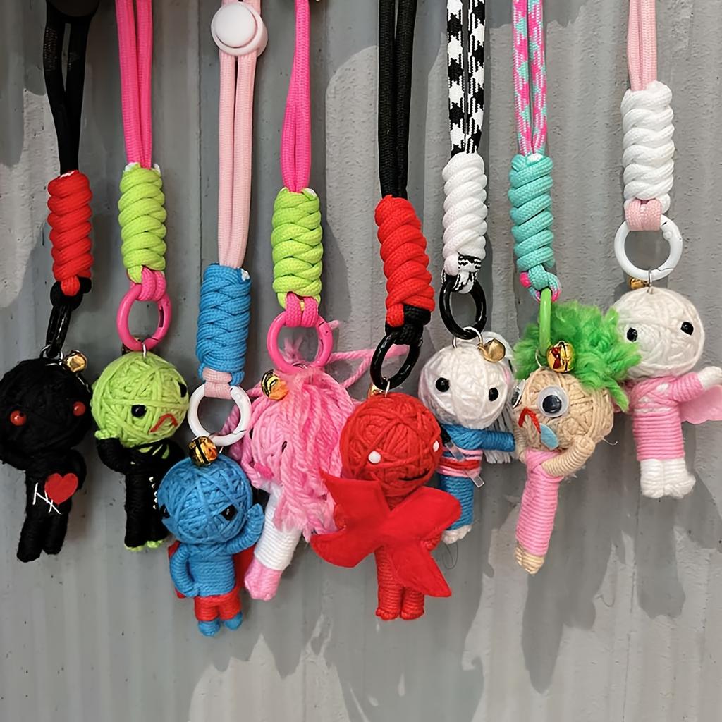 Woolen Voodoo Doll Creative Pendant Mummy Keychain Doll Male and Female Student Bag Hanging Couple Hanging Accessories