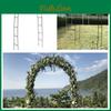 Treliça de Metal em Arco Estilo Simples Para Plantas Trepadeiras Design Dobrável Preto/branco