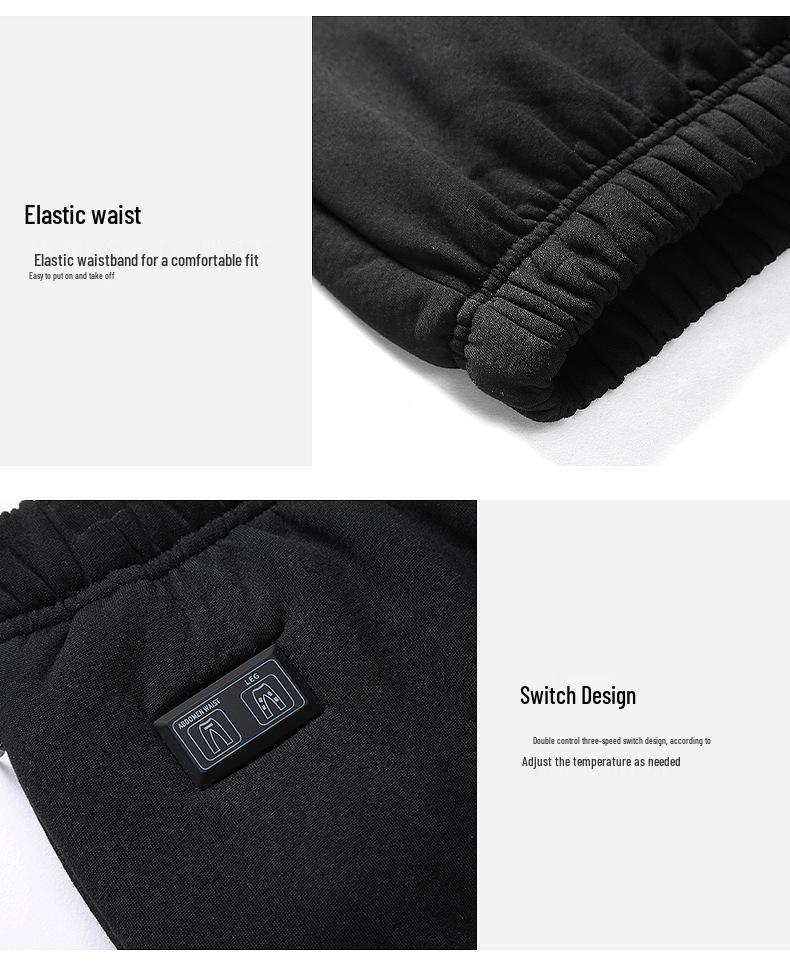 Men's Graphene Heated Vest & Trousers Set - USB-Powered, Safe, Smart Heating