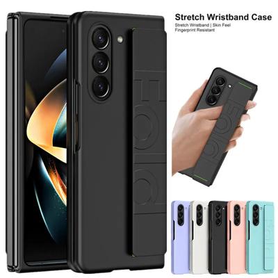 Luxusní pouzdro s poutkem na zápěstí pro Samsung Galaxy Z Fold 6 Ochranný kryt pro Galaxy Z Fold 5 4 3 2 Nárazuvzdorný barevný kryt s plnou ochranou