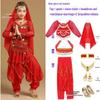 Costume da Danza Indiana per Bambini: Costume per Esibizione di Danza del Ventre e Minoranze dello Xinjiang per Bambina