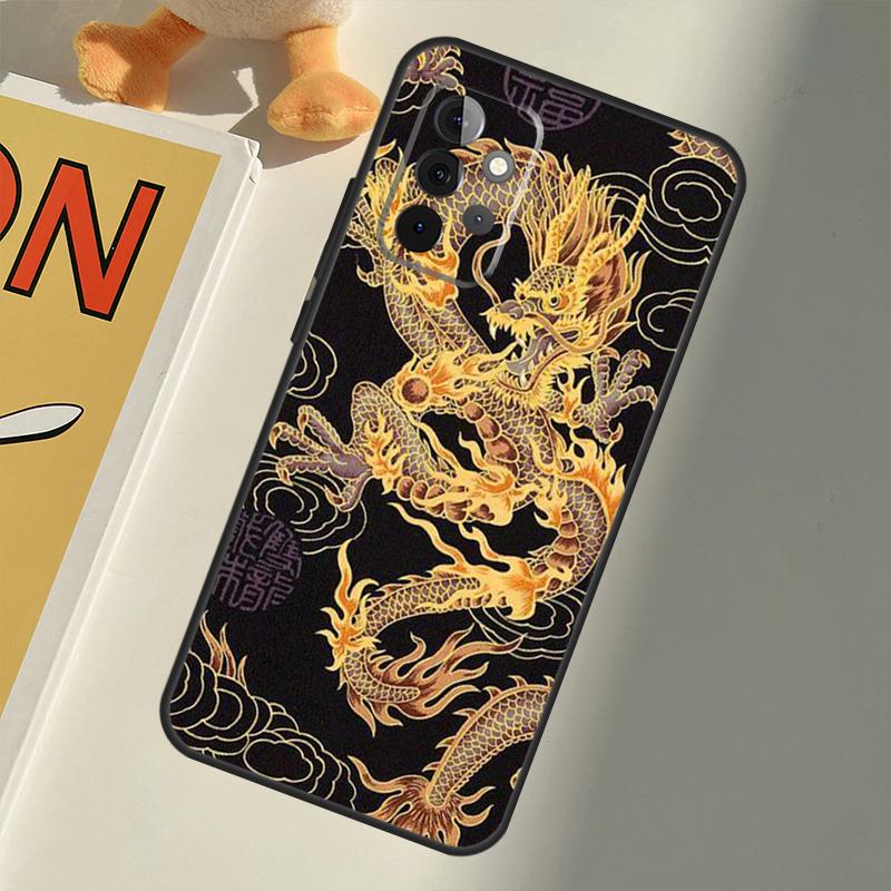 Fashion Chinese Dragon For Samsung Galaxy A15 A55 A35 A53 A33 A13 A36 A56 A26 A16 A22 A32 A52 A54 A34 A05 A06 Case