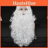Conjunto de Barba e Peruca de Papai Noel Toque Final Perfeito para sua Fantasia
