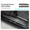 Door Sill Protector For Suzuki Jimny 2019 2020 2021 2022-2026 Stainless Steel Scuff Plate Cover Trim Exterior Car Accessories