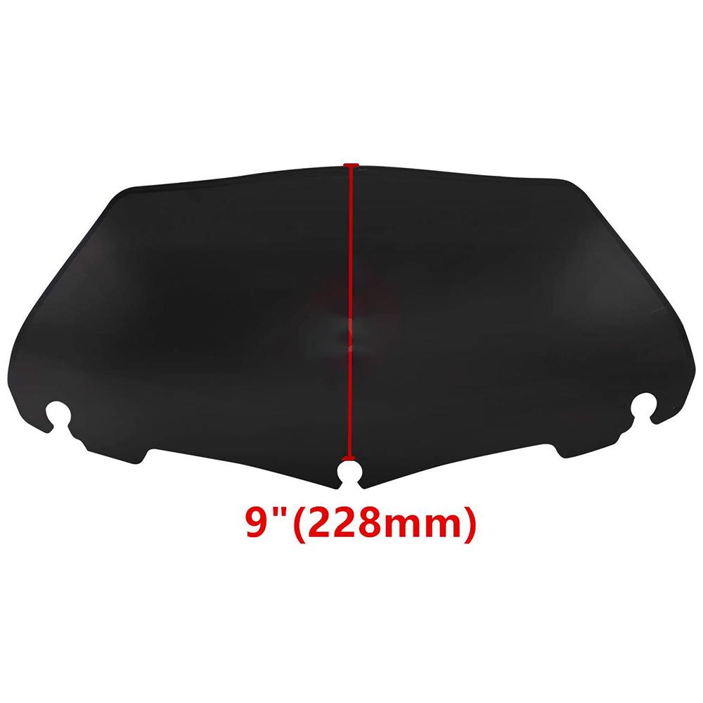5" 7" 9" 10.5" Motorcycle Windshield Upper Fairing Wind Deflector for Harley Touring Street Electra Glide Ultra FLHX
