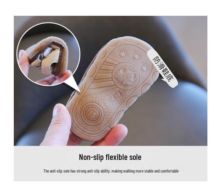 Summer Baby Girl Anti-slip Squeaky Velcro Bow Sandals - First Walker Shoes