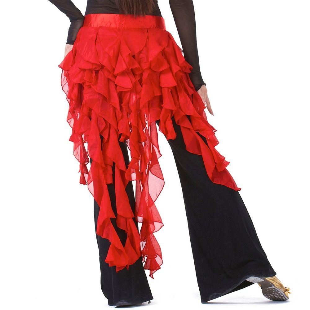 Shiny Hip Scarf Tassels Dancer Skirt Women Show Costumes