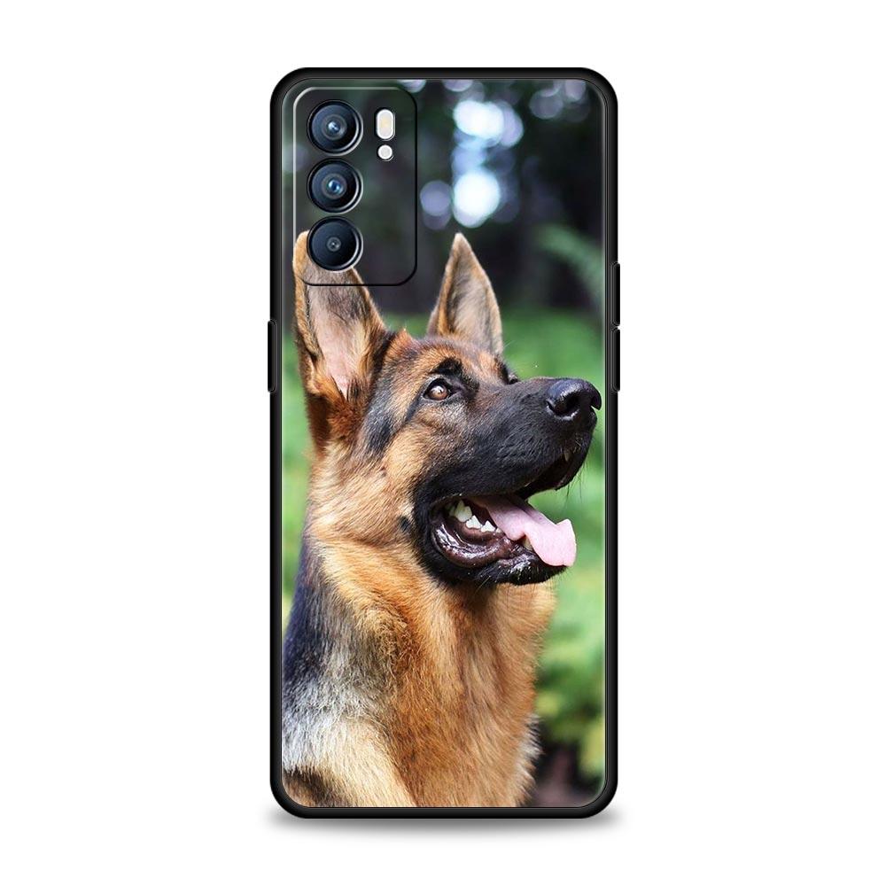 Phone Case For Oppo Reno13 Reno12 Reno11 F Reno10 Pro A54 A53 A95 A76 A74 A57 A98 A80 A79 5G A78 4G Cover German Shepherd Dog