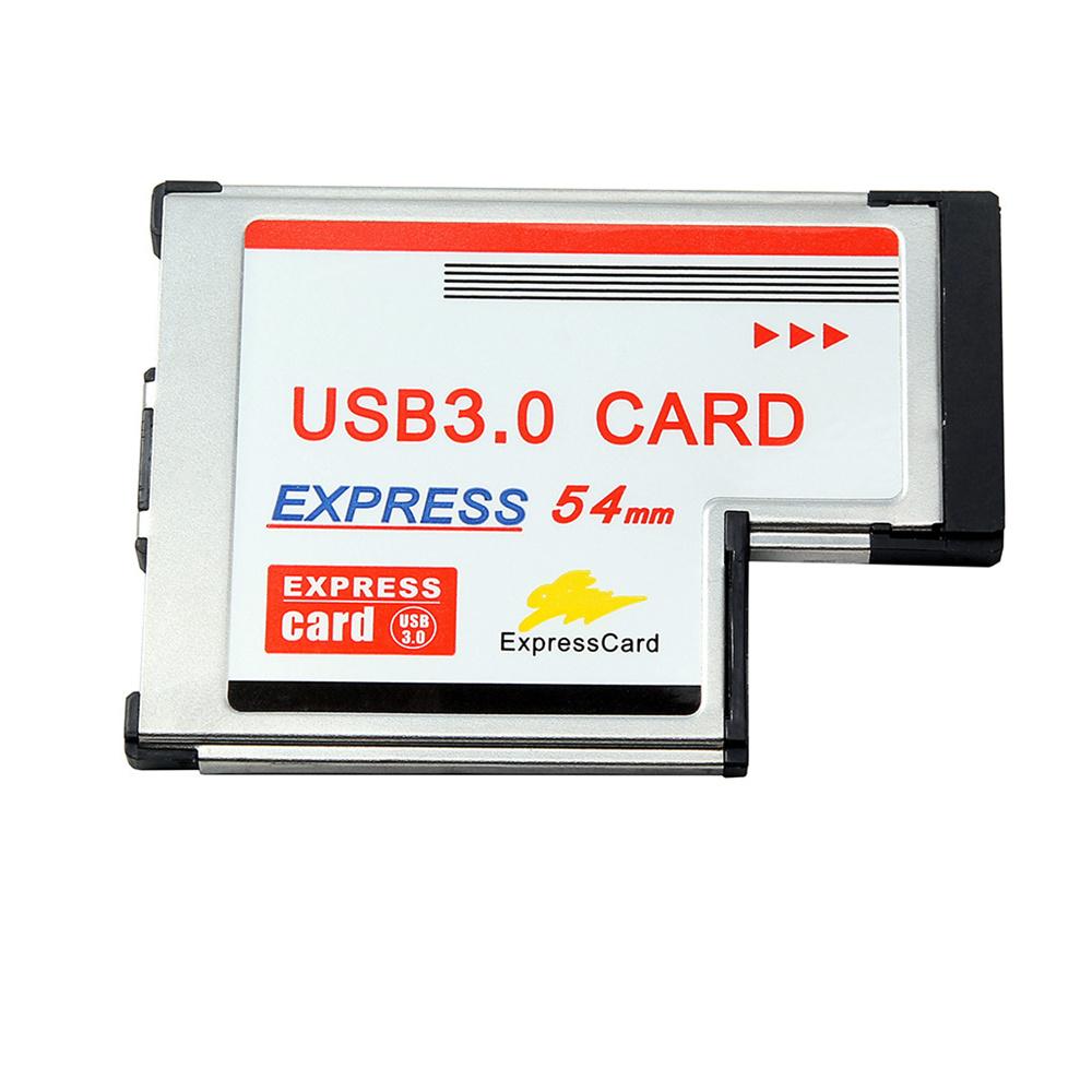 54mm Express Card Expresscard To 2 Ports USB 3.0 Adapter For Laptop NEC Chipest