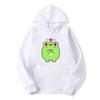 Cute Frog Print Hoodies Men Women Fashion Loose Sweatshirt Casual Hooded Top Male Hip Hop Streetwear