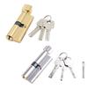 Keyed Entry Door Lock Cylinder Lockset with 3 Keys Anti-theft Entrance Door Lock Single Open Lock Cylinder for Home