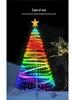 APP-Controlled LED Color-Changing Christmas Tree Lights with Bluetooth, PVC Neon String, Holiday Decoration, and Adjustable Atmosphere Lighting