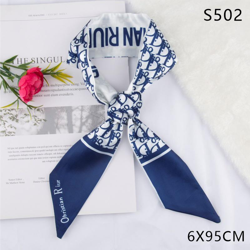 Versatile Vintage Silk Scarf: Hair Tie, Headband, Bag Accessory