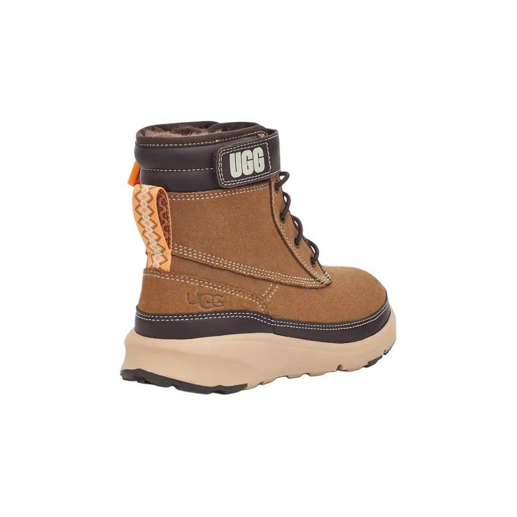 UGG Arren Suede Round Toe Zipper Low Top Boots Kids Boots Brown 1132270K-CTST