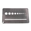 652F 0.1-10mm Screw Gauge Plate Diameter Measuring Gauge Stainless Steel Drill Bit Bolt Wire Gauge Drill Bit Bolt Wire Gauge