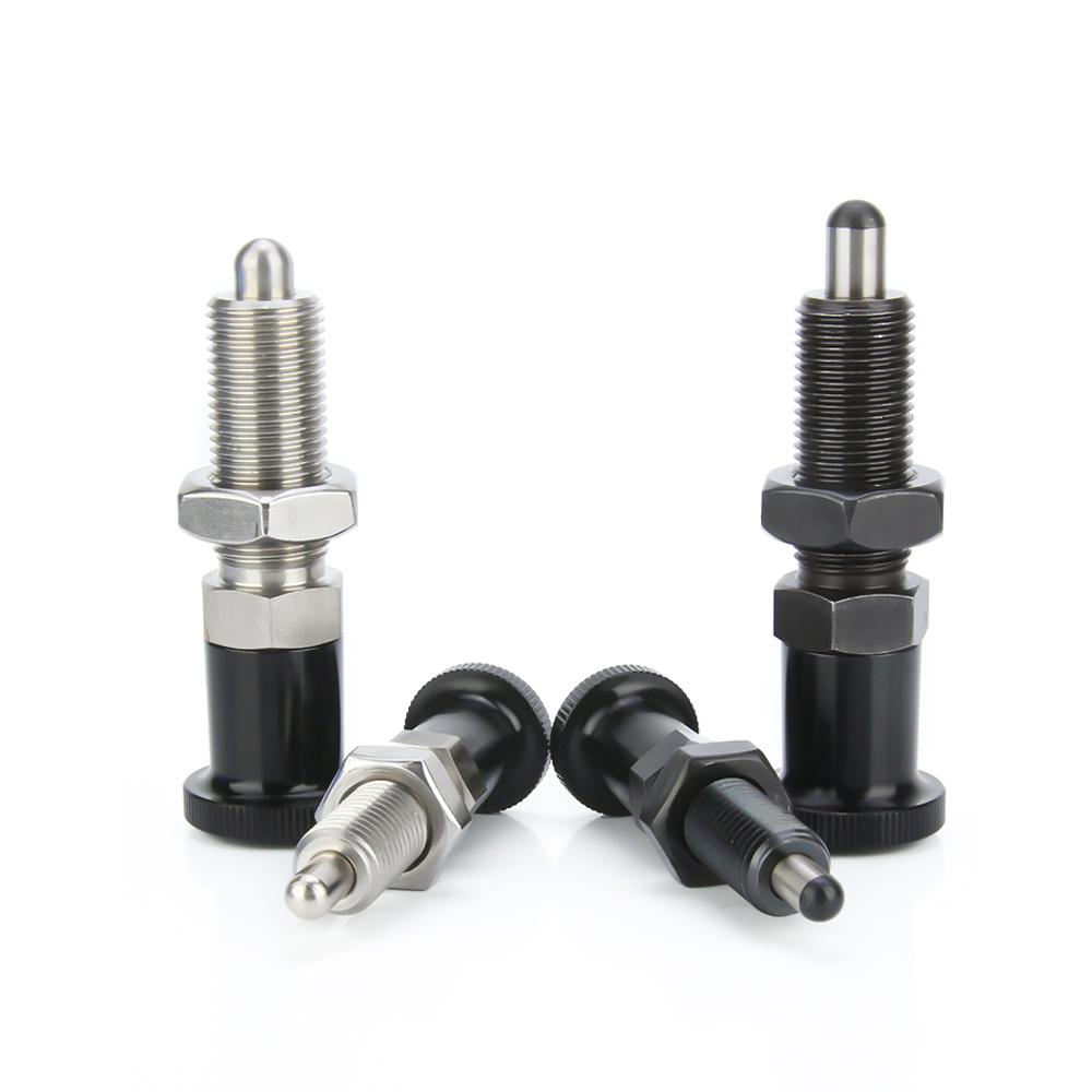 M8 M10 M12 M16 Fine Thread Long Index Bolts, Indexing Plungers,Locking Pin ,Locking Spring Screw,Aluminum Knob Plunger