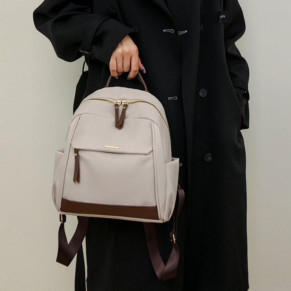 Large Capacity Nylon Backpack Canvas Oxford Shoulder Bag Vintage Women Backpack  Girls