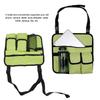 Beach Chair Armrest Bag Handy Pockets Armrest Bag Outdoor Chair Hanging Storage Pouch for Camping Green