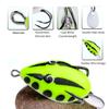 Umpan Katak 4cm/5.6g Soft Frog Fishing Lure Mini Soft Lure Double Hooks Top Water Ray Frog Artificial Bait