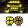 12V 24V Driving Moto Spotlights White/Yellow Light Car Fog Lamp Motorcycle Work Light  Truck
