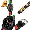 Montre Voiture Dinosaure Dessin Animé 3D Adorable pour Enfants Montre PVC Étanche pour Fille et Garçon