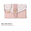 Michael Kors Kunstleder Pendler Umschlagtasche mit Klappe, Ketten Umhängetasche, Schultertasche Damen 32S0G00C6V-641