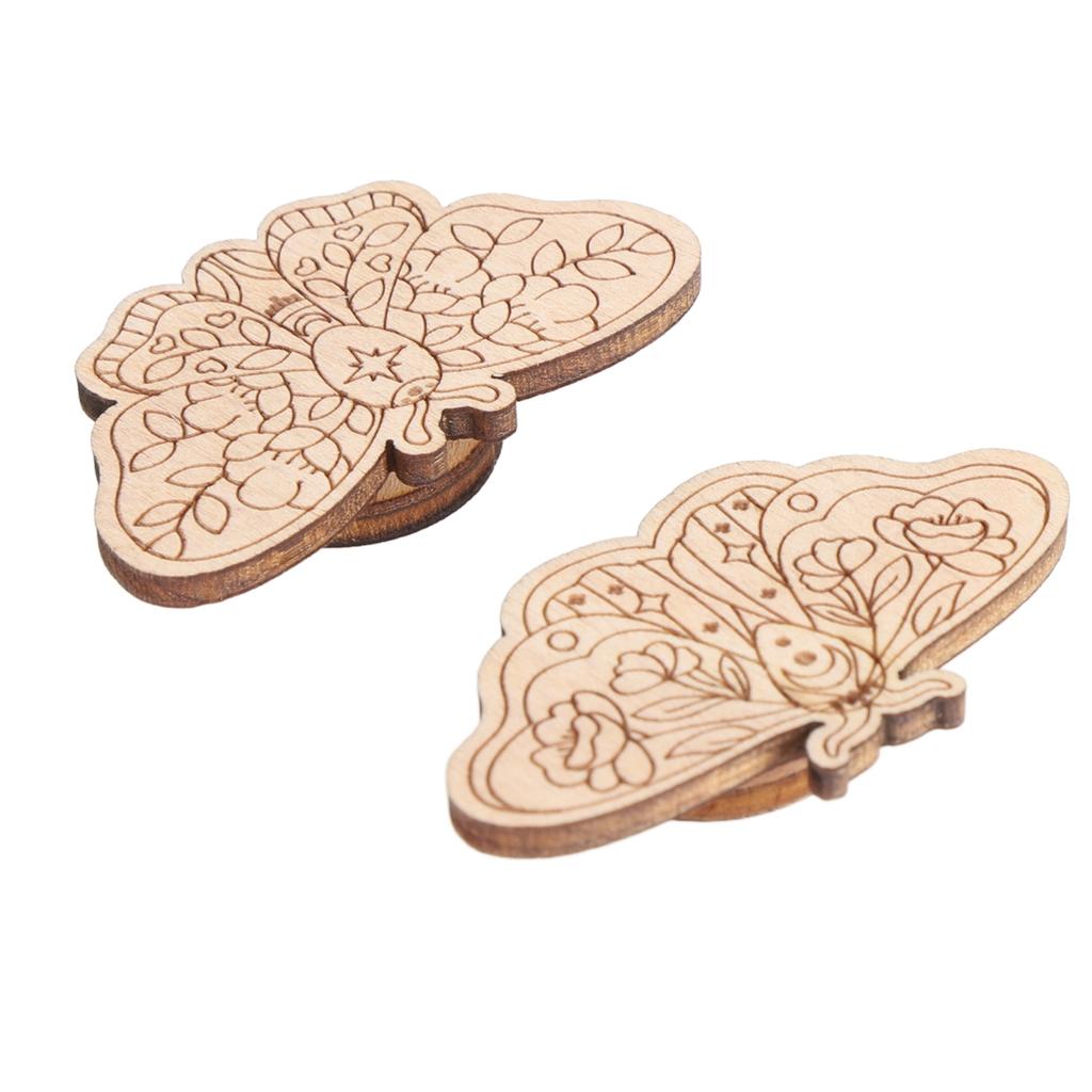 Needle Minder Magnetic Storage Carved Beech Sheet for Cross Stitch Embroidery Handmade Products 3mm