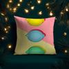 Tropical Plant Fruits Pillow Case Natural Linen Organic Fabric Double-Sided Printing Breathable Perfect For Home Decor