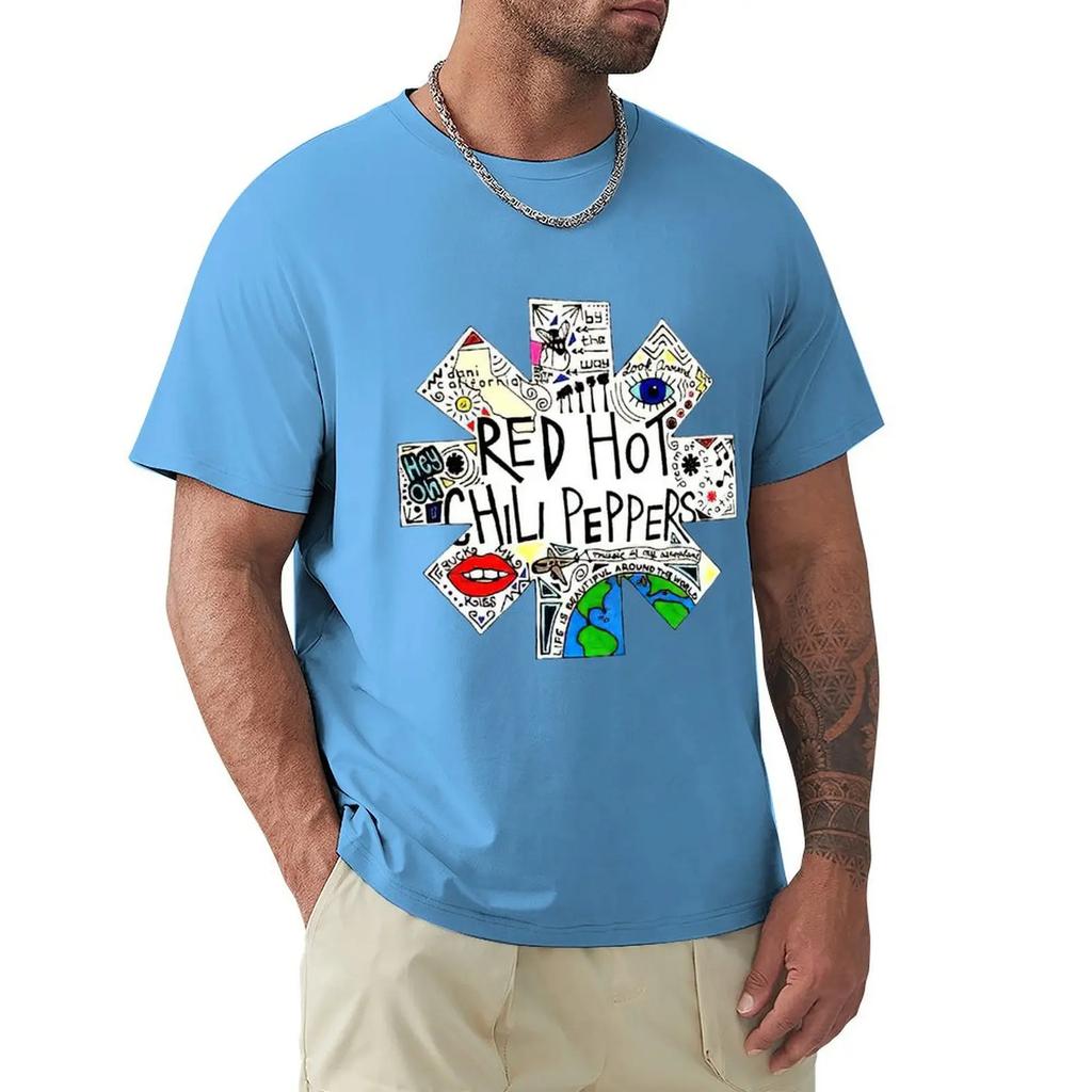 Attractive Women Red Hot Chili Peppers-by The Way Vintage T Shirt Harajuku Short Sleeve T-shirt 100% Cotton Graphics Tshirt Tops