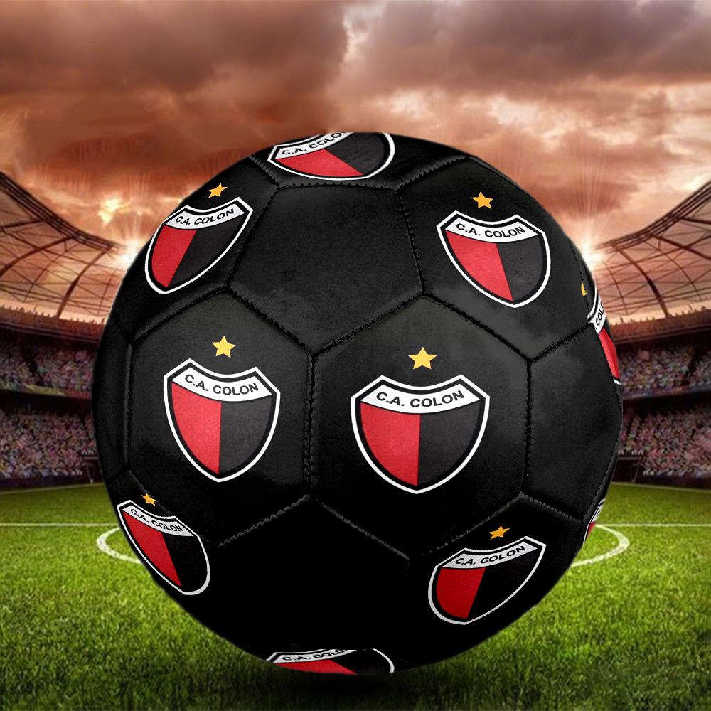 Club Atlético Colon Indoor Soccer Ball Colorful All Ages Size 5 Machine Stitched PVC Competition Ready Durable High-Bounce