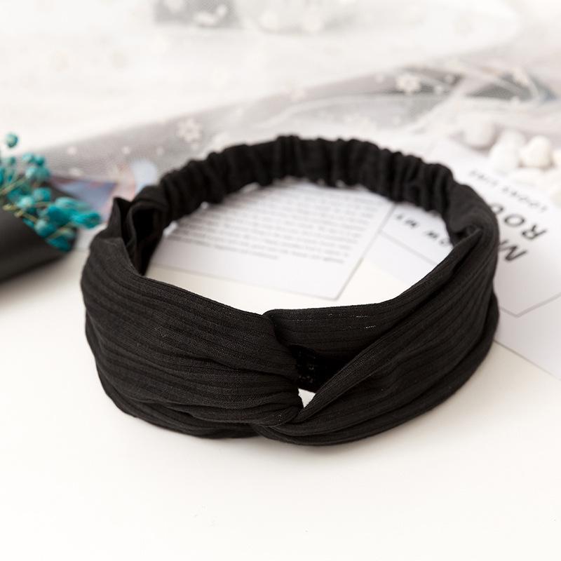 Fashion Women Girls Suede Hair Bands Solid Color Headbands Vintage Cross Turban Bandanas HairBands Hair Accessories